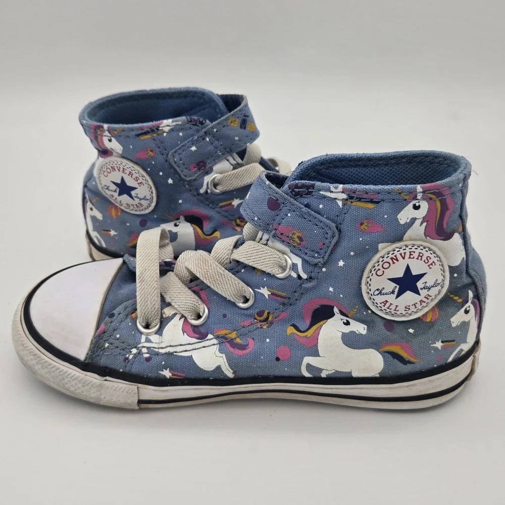 Converse Chuck Taylor All Star Unicons Blue Unicorn High Top Shoes Little Kid 9